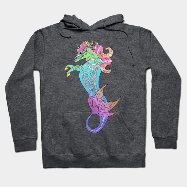 Sea Unicorn (neon) Hoodie by Luna-Cooper